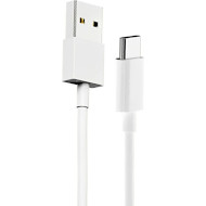 Кабель DENMEN D22T USB-A to Type-C 2.4A 1м White