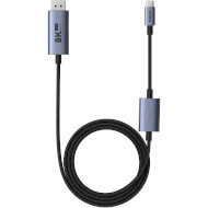 Кабель BASEUS High Definition Series Type-C to DP 8K Adapter Cable with PD 100W USB-C - DisplayPort/USB-C 1.5м Black (B0063370D111-02)