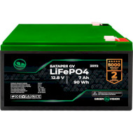 Акумуляторна батарея GREENVISION LiFePO4 GV LiFePO4 12.8V/7Ah (12.8В, 7Агод)