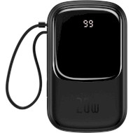 Повербанк BASEUS Qpow Digital Display Quick Charging Power Bank 20W w/Lightning cable 20000mAh Black (PPQD060201)