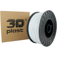 Пластик (филамент) для 3D принтера 3DPLAST PLA 1.75mm, 3кг, White