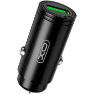 Автомобильное зарядное устройство XO CC39 1xUSB-A, QC3.0, 18W Car Charger Black (CC39-BK)