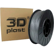 Пластик (филамент) для 3D принтера 3DPLAST PETG 1.75mm, 0.85кг, Gray Metallic