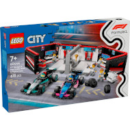 Конструктор LEGO City Гараж F1 и гоночные болиды Mercedes-AMG и Alpine 678дет. (60444)