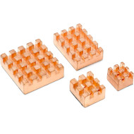 Комплект охлаждения PI HUT Pure Copper 4-Piece Heatsink Set for Raspberry Pi 4 (105170)