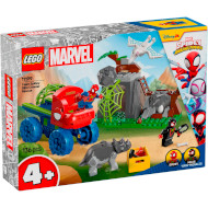 Конструктор LEGO Super Heroes Marvel Спасательный автомобиль для динозавров команды Паука 136дет. (11199)