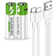 Акумулятор SMARTOOOLS AA 2600mAh, USB-C заряджання 2шт/уп