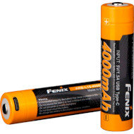 Аккумулятор FENIX Li-Ion 18650 4000mAh 3.6V TipTop, USB-C зарядка (ARB-L18-4000U)