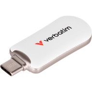 Флэшка 64GB VERBATIM Plectra USB 3.2 Type-C White (30228)