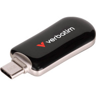 Флэшка 64GB VERBATIM Plectra USB 3.2 Type-C Black (30224)