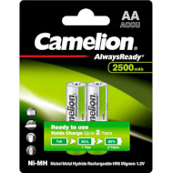 Аккумулятор CAMELION AlwaysReady AA 2500mAh 2шт/уп (17425206)