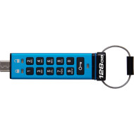 Флешка 128GB KINGSTON IronKey Keypad 200 USB 3.2 Type-C Blue (IKKP200C/128GB)
