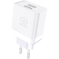 Зарядное устройство WUW C222 2xUSB-A, 2.4A White
