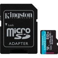 Карта памяти KINGSTON microSDXC Canvas Go! Plus 512GB UHS-I U3 V30 A2 Class 10 + SD-adapter (SDCG4/512GB)