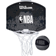 Набор баскетбольный WILSON NBA Team Mini Hoop Black/Gray (WTBA1302NBABL)