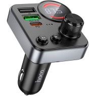 FM-трансмиттер HOCO E86 Alegria PD30W+QC3.0 Car Charger with FM Transmitter Black