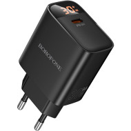 Зарядное устройство BOROFONE BA97A Ilustre 1xUSB-C, PD30W, QC3.0 Black