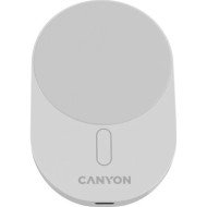 Автодержатель с беспроводной зарядкой CANYON Car Charger OnGrip 105 15W QI2 Wireless White (CNS-CCH105W)