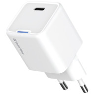Зарядний пристрій COLORWAY GaN Mini 30W 1xUSB-C Fast Charging White (CW-CHS054PD-WT)