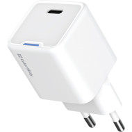 Зарядний пристрій COLORWAY GaN Mini 25W 1xUSB-C Fast Charging White (CW-CHS052PD-WT)
