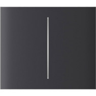 Кнопка для двоклавішного вимикача AJAX CenterButton Vertical 2-gang for LightSwitch Graphite