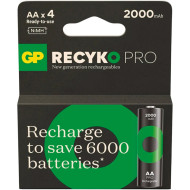Аккумулятор GP ReCyko Pro Eco AA 2000mAh 4шт/уп (GP210AAHCBR21-2TLB4)