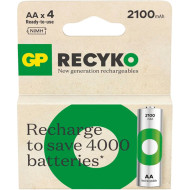 Аккумулятор GP ReCyko Eco AA 2100mAh 4шт/уп (GP210AAHCER21-2TLB4)