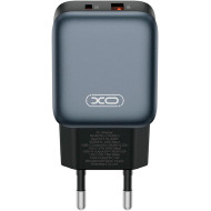 Зарядний пристрій XO L154 1xUSB-C, 1xUSB-A, QC3.0, PD20W Black (L154.BLACK)