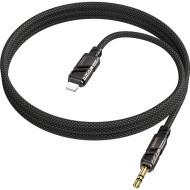 Кабель BOROFONE BL22 Dignity Digital Audio Conversion Cable Lightning - AUX 1м Black
