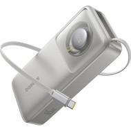 Повербанк BASEUS Free2Pull Power Bank with Retractable USB-C Cable 65W 20000mAh Lunar Gray (P10073700843-00)