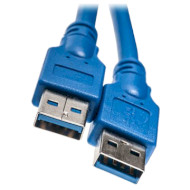 Кабель POWERPLANT USB3.0 AM/AM Blue 1.5м (KD00AS1228)