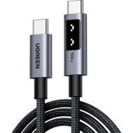 Кабель UGREEN L509 Uno Type-C to Type-C PD 100W 3м Black/Gray (35513)