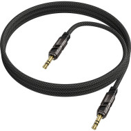 Кабель BOROFONE BL22 Dignity Digital AUX Audio Cable mini-jack 3.5mm 1м Black