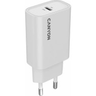 Зарядное устройство CANYON OnCharge 30CL 1xUSB-C 30W White (CNE-CHA30CLW)