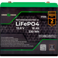 Аккумуляторная батарея GREENVISION LiFePO4 GV LiFePO4 12.8V/18Ah (12.8В, 18Ач) (LP37205)