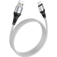 Кабель HOCO X50 Excellent USB-A to Lightning 1м Gray