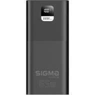 Повербанк SIGMA SI30A6QLX 65W 30000mAh Black