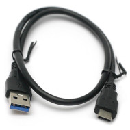 Кабель POWERPLANT USB3.0 AM/CM 0.5м (KD00AS1253)