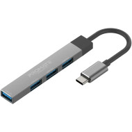 USB-хаб PROMATE LiteHub-4 4-in-1 Multi-Port USB-C Data Hub Gray