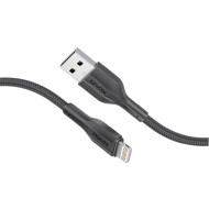 Кабель PROMATE XCord-Ai200 USB-A to Lightning 2м Black