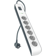 Сетевой фильтр BELKIN Surge Protector White, 6 розеток, 2м (BSV603VF2M-V2)
