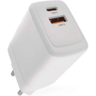 Зарядное устройство EMOS V04G45 1xUSB-A, 1xUSB-C, PD45W, GaN Charger White