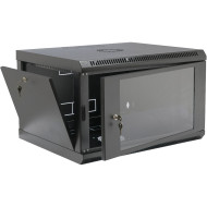 Настенный шкаф 19" CMS UA-MGSW1L64B (6U, 602x400мм, RAL9005)
