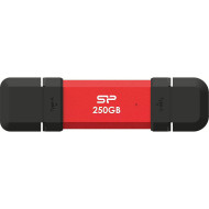 Портативный SSD диск SILICON POWER DS72 250GB USB3.2 Gen2 Red (SP250GBUC3S72VPR)