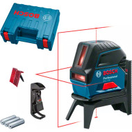 Нивелир лазерный BOSCH GCL2-50 Professional + держатель RM1 + зажим BM3 + пластина + 3xАКБ АА + кейс (0.601.066.F02)
