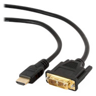 Кабель CABLEXPERT HDMI - DVI v2.0 7.5м Black (CC-HDMI-DVI-7.5MC)