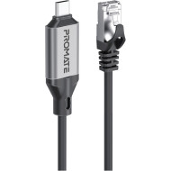 Мережевий адаптер PROMATE CLink-RJ45 High-Speed USB-C to Gigabit Ethernet Cable 5m Black