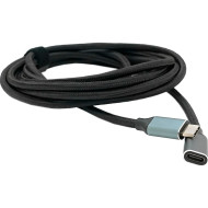 Кабель-подовжувач VOLTRONIC USB 3.2 Gen 2 Type-C Male to Type-C Female 3м Black (YT-TC-TC-EXB-3M)