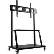 Презентаційна стійка з кріпленням під ТВ QUBE 100B150 55"-100" Black