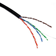 Кабель сетевой для наружной прокладки EXCEL NET UTP Cat.5e 4x2x0.51 CU Black 305м